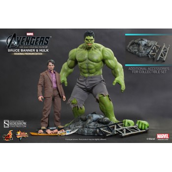 The Avengers Bruce Banner And Hulk Sixth Scale Figure Set